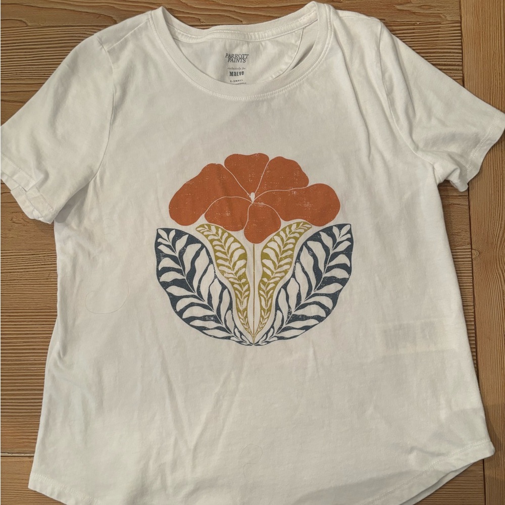 Cream Graphic Short Sleeve T-Shirt